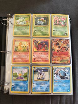 Vintage Pokémon card collection.