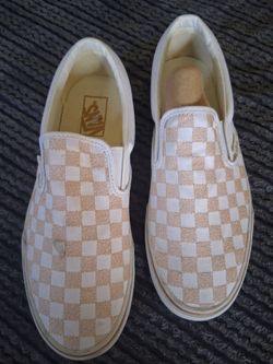 Vans Checkered Rose Gold  | Size: 8.5