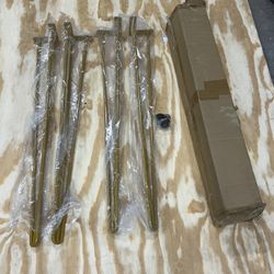 New in box! 34 Inch Hairpin Table Legs with 1/2" Dia 3-Rods, Heavy Duty Metal Hairpin Furniture Leg 