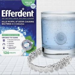 Efferdent Plus Mint Denture Cleanser Tablets 90 ct