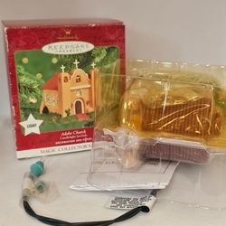 Hallmark Adobe Church Magic Christmas Ornament Series 3 Candlelight 2000 Light

Brand new Ornament,  never displayed 
Box has some storage wear 
#3 in