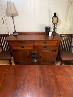 Kincaid Table 8 chairs and Hutch