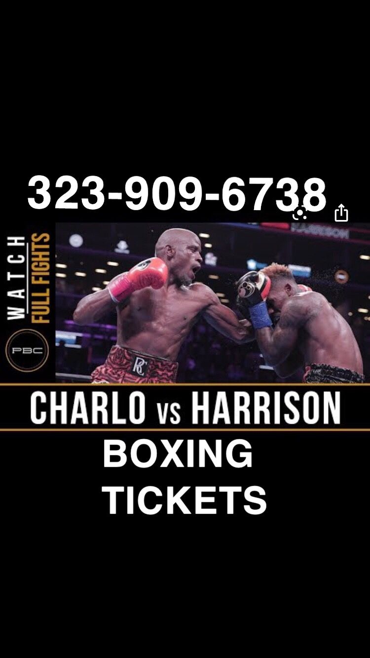 Boxing Tickets Harrison Vs Charlo Ontario Ca