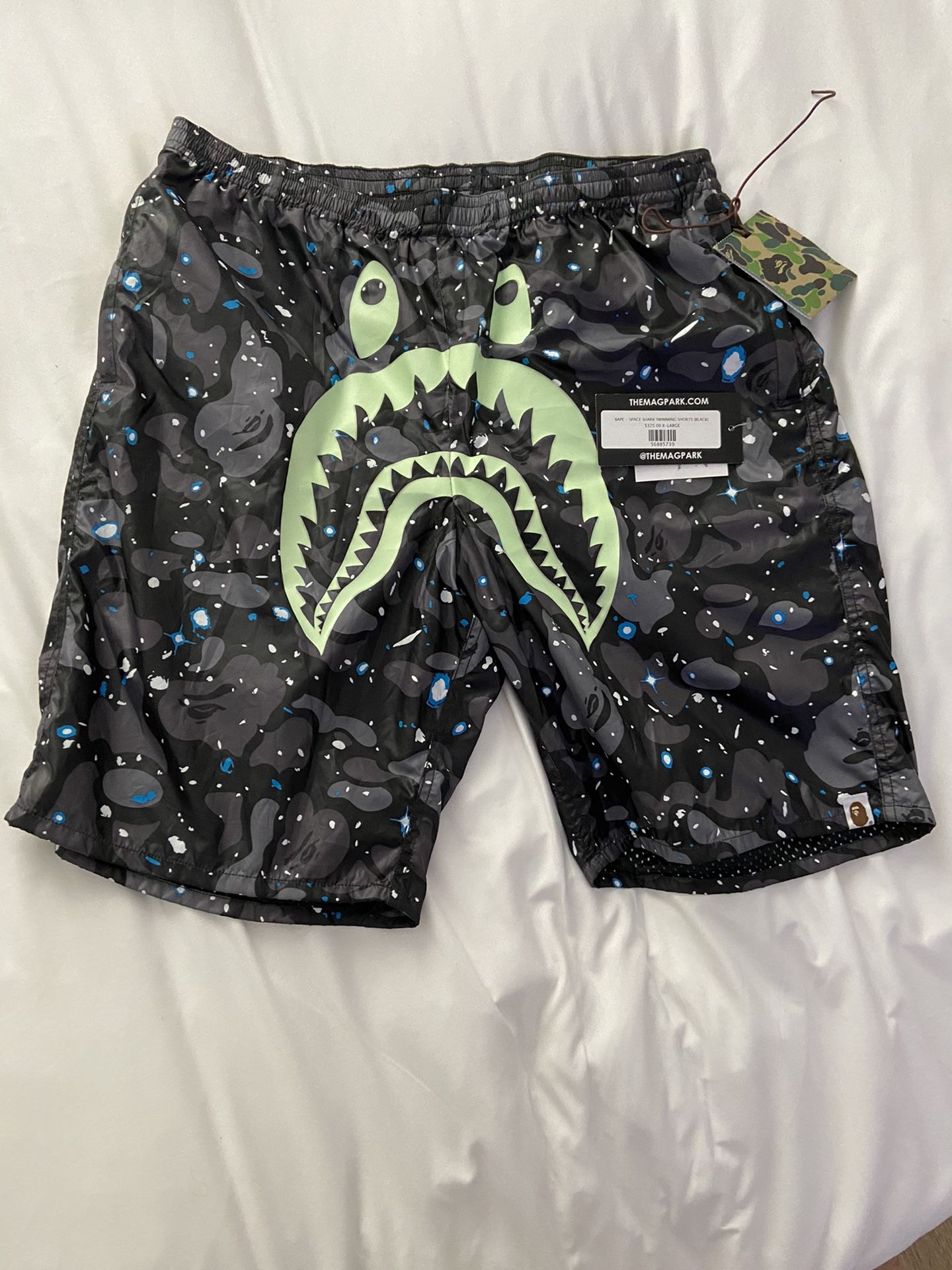 Bape space camo swimming shorts
