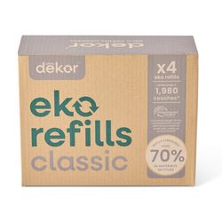 Diaper Dekor CLASSIC Diaper Pail Refills | 4 Count Unscented