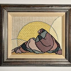 Vintage SUNNY DAY Needlepoint Stitching Embroidery Canvas by Sundance Designs