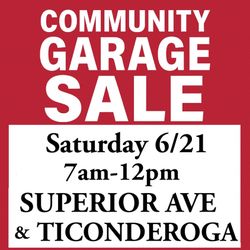 Multi-home garage sale this Saturday morning!