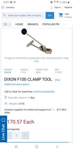 Dixon f.100 clamp tool