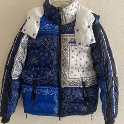 Blue & White Rockstar Original Puff Jacket