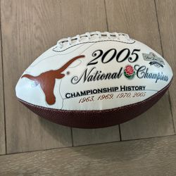 Texas Longhorns 2005 National Championship Rawlings Football 