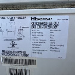 NEW Hisense 5.0 Cuft Chest Freezer 
