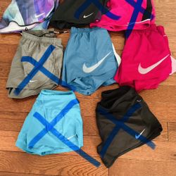 Women Nike dri-fit running shorts and shirts - small