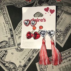 Red Heart earrings
