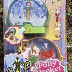 ELF Movie Polly Pocket Buddy & Santa Micro Dolls Christmas Playset 2025 Tiktok