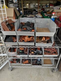 All leather knife sheayhs