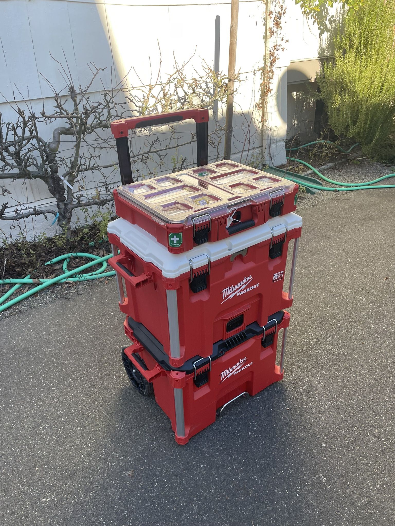 Milwaukee Pack out Storage, Cooler, First Aid Kit System