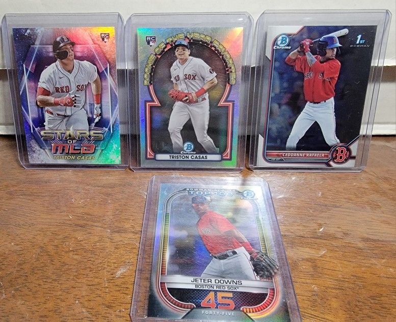 Boston Red Sox Baseball Cards Lot 