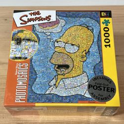Vintage Simpsons Photomosaic Puzzle New/Sealed