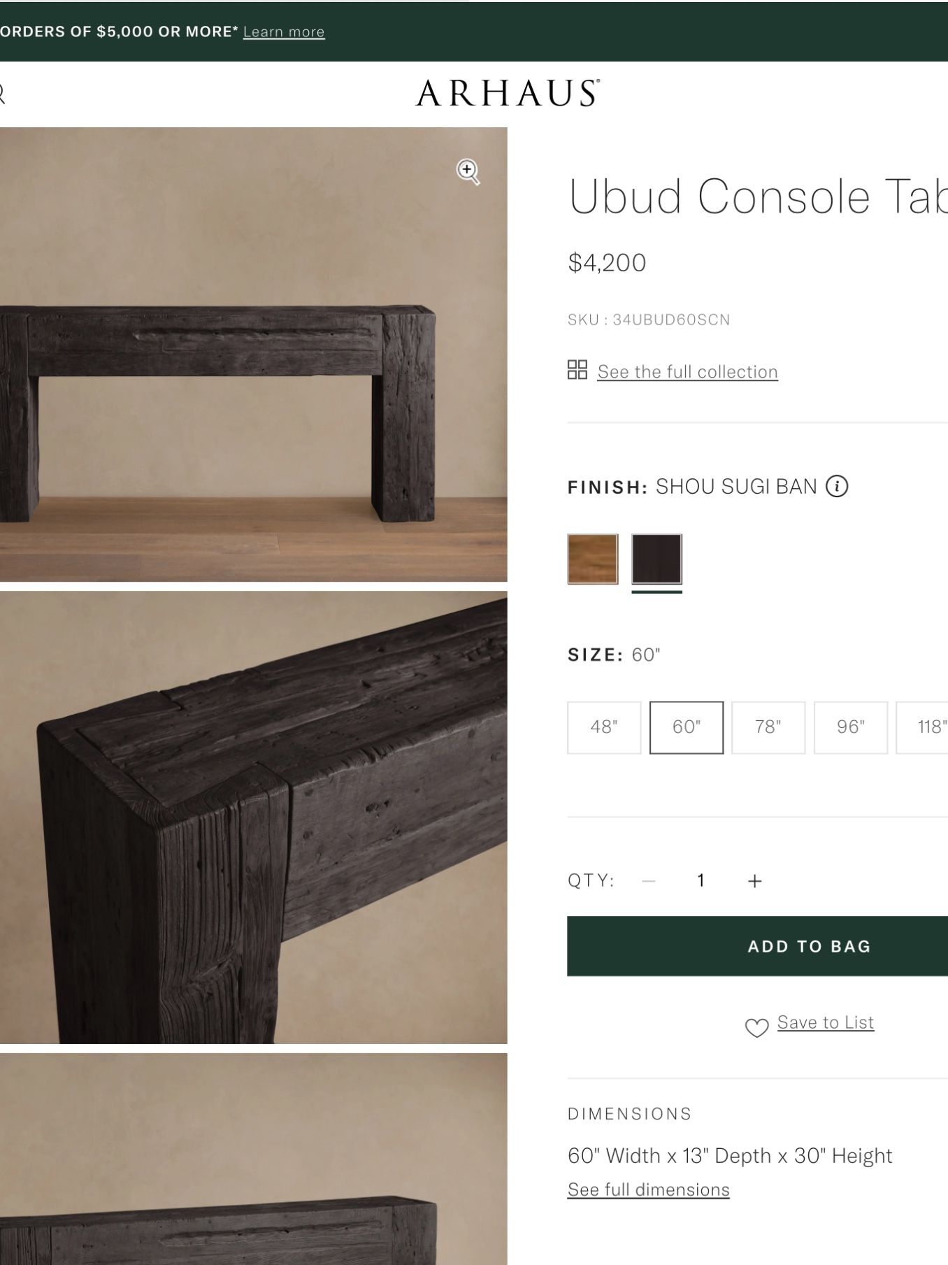 Console Table