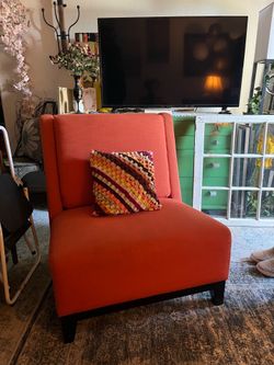 This is the most beautiful comfy new chair, 35” x 31”