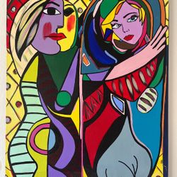 Picasso Acrylic Painting On Canvas 