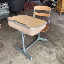 Mid-century Vintage School Desk 