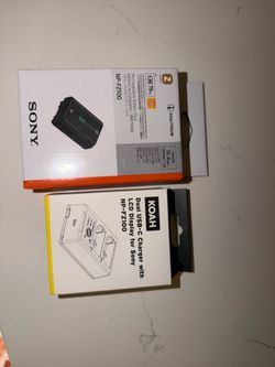 Camera battery and portable charger
