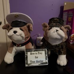 US Marines Bulldogs And Prayer Book 