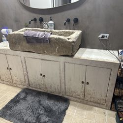 Bathroom Vanity And Stone Sink