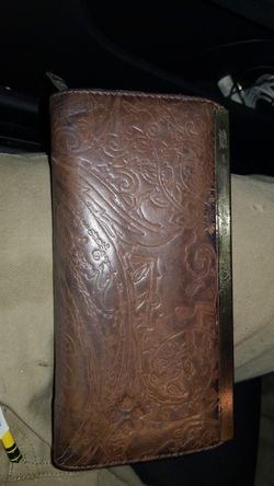 Brown leather wallet