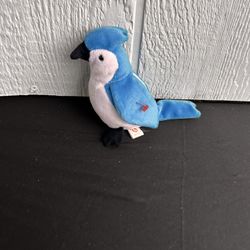 Ty Beanie Baby named Rocket the Blue Jay