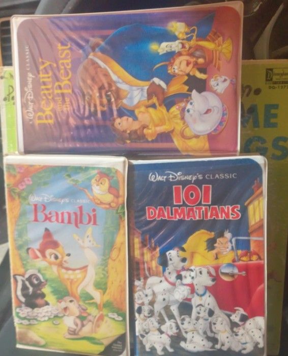 Walt Disney Childrens Riddles 1965 Record And Many VHS Disney Classic These Are Only A Few!!