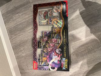 2025 Pokémon Scarlet & Violet Paldean Fates Great Tusk ex & Iron Treads ex Premium Collection Box