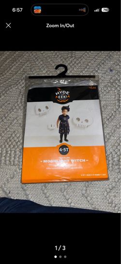 Hyde and eek toddler moonlight witch costume 4-5T