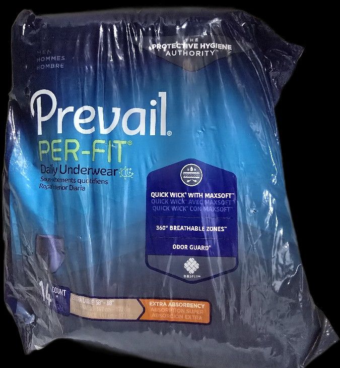 Men's prevail per fit daily underwear with odor guard, XL