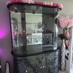 Mica Black China Cabinet 