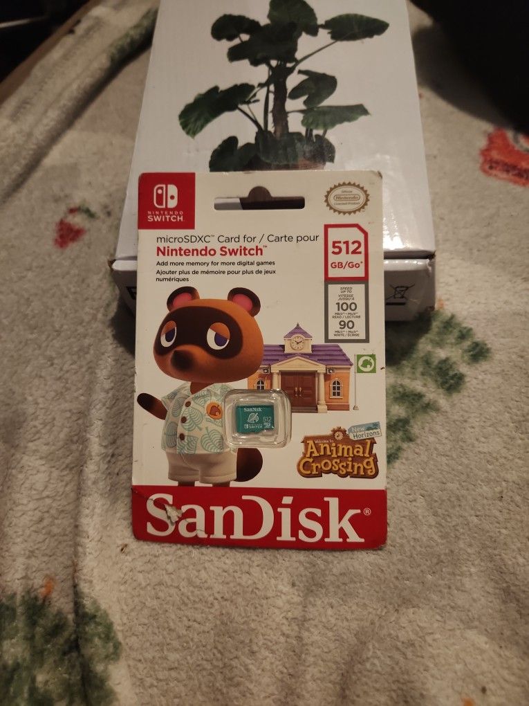 🎮 Sealed SanDisk 512GB Animal Crossing microSDXC for Nintendo Switch – $50  