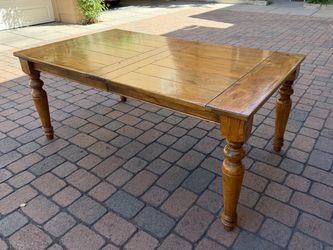 Farmhouse Wood Extendable Dining Table