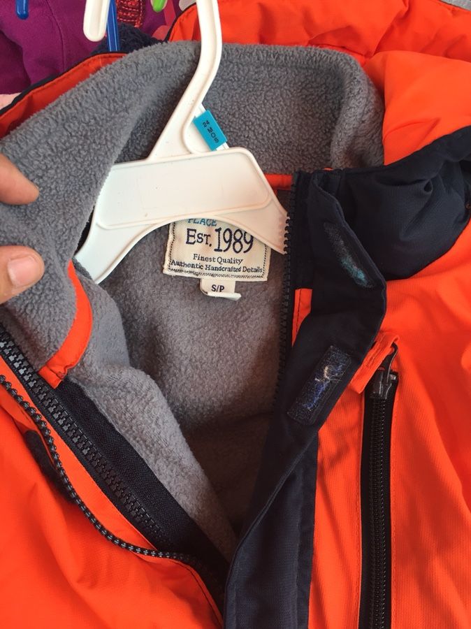 Orange jacket for boy