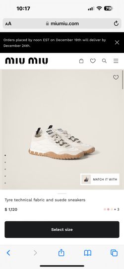 Miu Miu Suede sneakers
