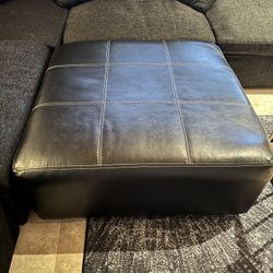 Leather Ottoman