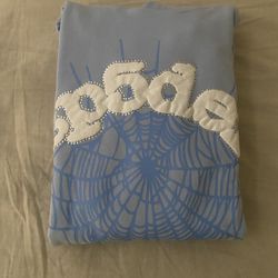 Sky Blue Spider Hoodie $160 XL