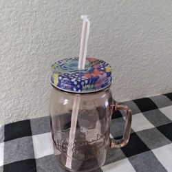 *XL Ball Jar Mug And Lid