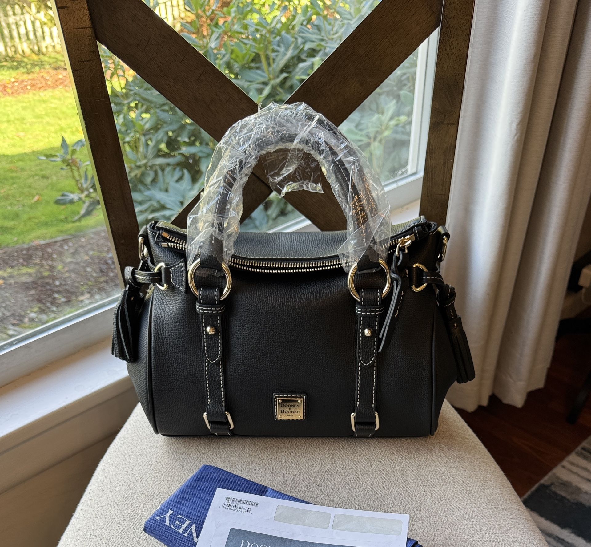 Dooney & Bourke Sorrento Satchel Black NWT