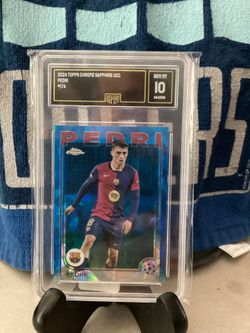 2024 Topps Chrome Sapphire UCC #174 Pedri Gem. Mint 10