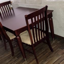 Solid Wood Dining Table Set 