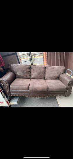 Brown couch set
