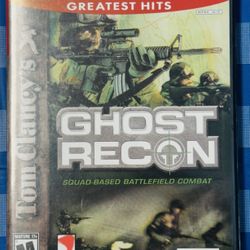 PS2 Tom Clancy's Ghost Recon, Sony PlayStation 2, 2002, With Case/Manual