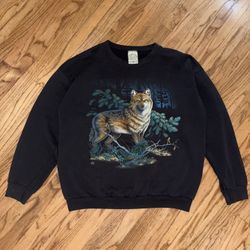 Vintage 1995 wildlife sweater size xl