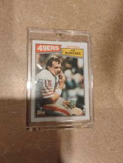 1987 Topps Joe Montana 49ers Football Card